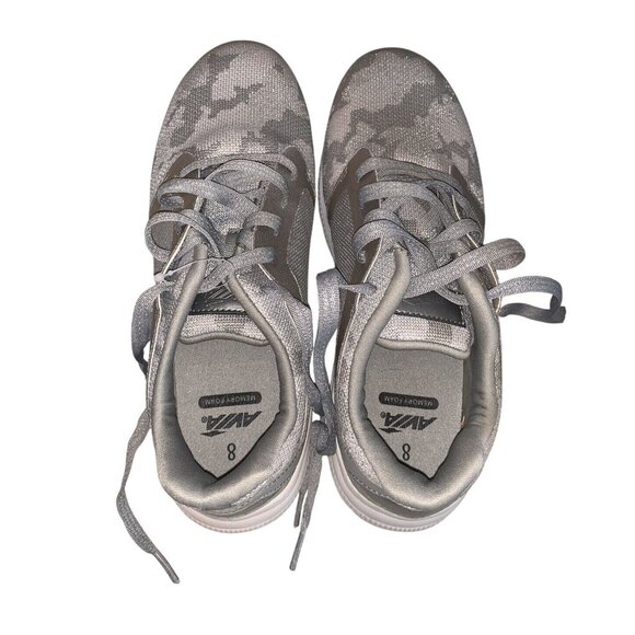 Avia Womens Memory Foam Sneakers Size 8 Gray Athletic Shoes - Picture 2 of 6